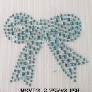 Bow rhinestone motif