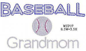 Baseball  rhinestone design