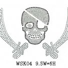 skull design hot fix motif