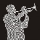 Music designs rhinestone motif