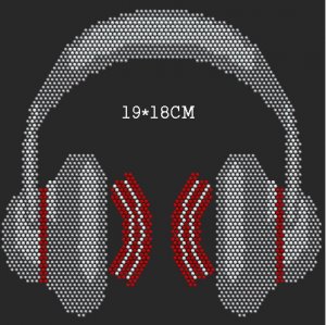 Music designs rhinestone motif