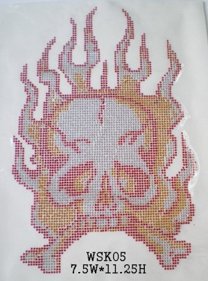 Skull hot fix motif