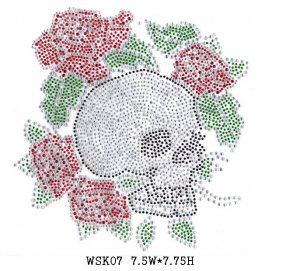 Skull hot fix motif