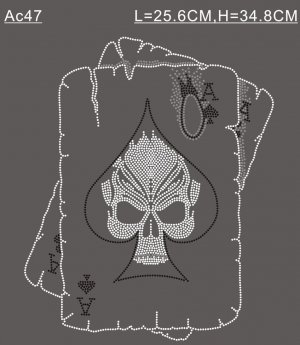 Skull hot fix motif