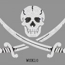 Skull hot fix motif