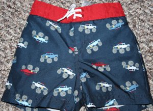 monster jam swim trunks