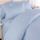 300TC LIGHT BLUE SOLID KING SIZE SHEET SET 100% EGYPTIAN COTTON