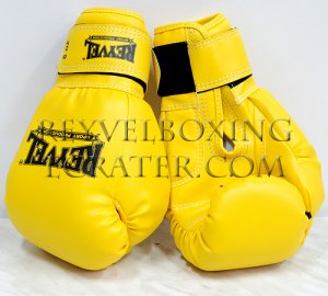 Reyvel boxing gloves Synthetic Leather 10 oz Yelow