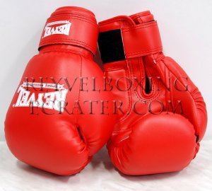 Reyvel boxing gloves Synthetic Leather 12 oz Red