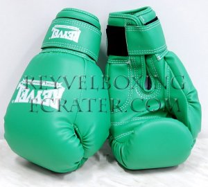 Reyvel boxing gloves Synthetic Leather 8 oz Green