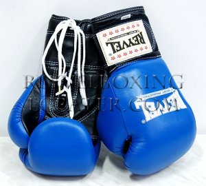 Reyvel boxing gloves Mexican style 12 oz Blue