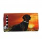 BLACK LAB Dog Checkbook Wallet Rhinestone NWT
