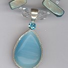 Shell Necklace w/ Stone Pendant