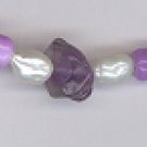 Amethyst + Freshwater Pearl Necklace