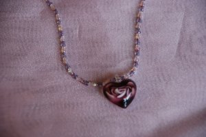 Rose Heart Necklace