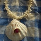 GIANT Genuine Ruby from Madagascar on Shell Necklace #6