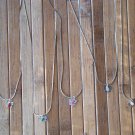 Genuine Gemstone/Birthstone Butterfly Necklaces Rubies, Sapphires, etc. #20