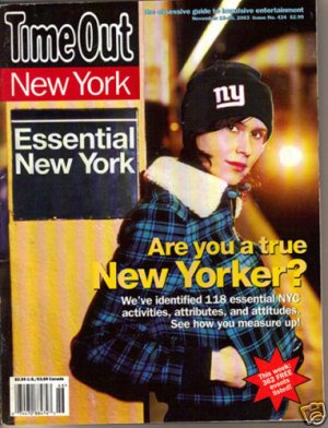 Time Out New York 11/03 Andrew Dice Clay, Tom Tomorrow