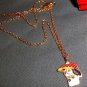 Children's Place Vintage Cute Dog Gold Tone Necklace