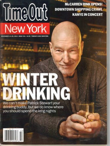 Time Out New York 11/14/2013 Patrick Stewart Winter Drinking Hofesh Shechter
