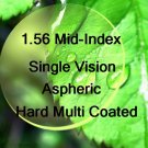 1.56 Mid-Index Single Vision resin lens Hard Multi Coated Aspheric