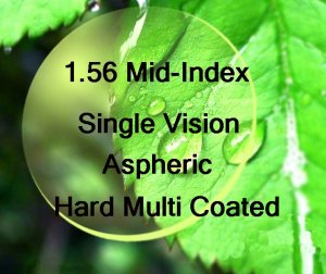 1.56 Mid-Index Single Vision resin lens Hard Multi Coated Aspheric
