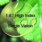 1.67 Super Hi-Index Single Vision Hard Multi Coated resin lens