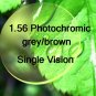 1.56 Photochromic grey/brown Single Vision resin lens