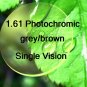 1.61 High Index Single Vision Photocchromic resin lens