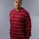 V-NECK STRIPED TEE