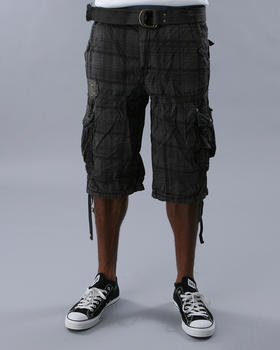 PLAID TWILL SHORTS