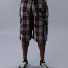 BELTED PLAID SHORTS
