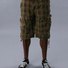 PLAID TWILL SHORTS