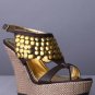 SHELL WEDGE SANDALS