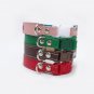Personalized Leather Dog Collar with plastic buckle by Ruggit Collars (sizes: 8-11) Toy dogs
