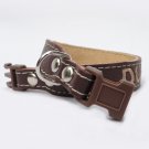 Personalized Leather Dog Collar with plastic buckle by Ruggit Collars (sizes: 8-11) Toy dogs