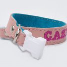 Personalized Leather Dog Collar with plastic buckle by Ruggit Collars (sizes: 8-11) Toy dogs