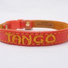 Personalized Leather Cat Collar with Breakaway Buckle by Ruggit Collars