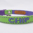 Personalized Leather Cute Cat Collar with Breakaway Buckle by Ruggit Collars