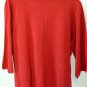 NEW Lane Bryant ~3X 26/28 V-neck Sweater Knit Top Shirt Rayon/Nylon RED