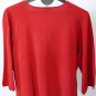 NEW Lane Bryant ~3X 26/28 V-neck Sweater Knit Top Shirt Rayon/Nylon RED