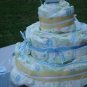 diper cake center piece at babyshower