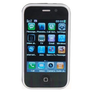 A9 Quad-band Dual Sim Standby Touch Screen TV FM JAVA WiFi Cell Phone FREE SHIPPING