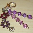 Flower Power Bag Charm/ Zipper Pull