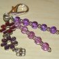 Flower Power Bag Charm/ Zipper Pull
