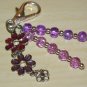 Flower Power Bag Charm/ Zipper Pull