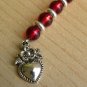 Hearts And Roses Cellphone Charm