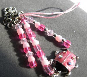 Lovely Little Ladybug Cellphone Charm