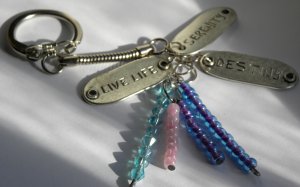 Live Life Keychain