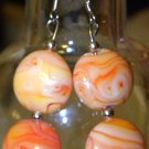 Orange Creamcicle Earrings